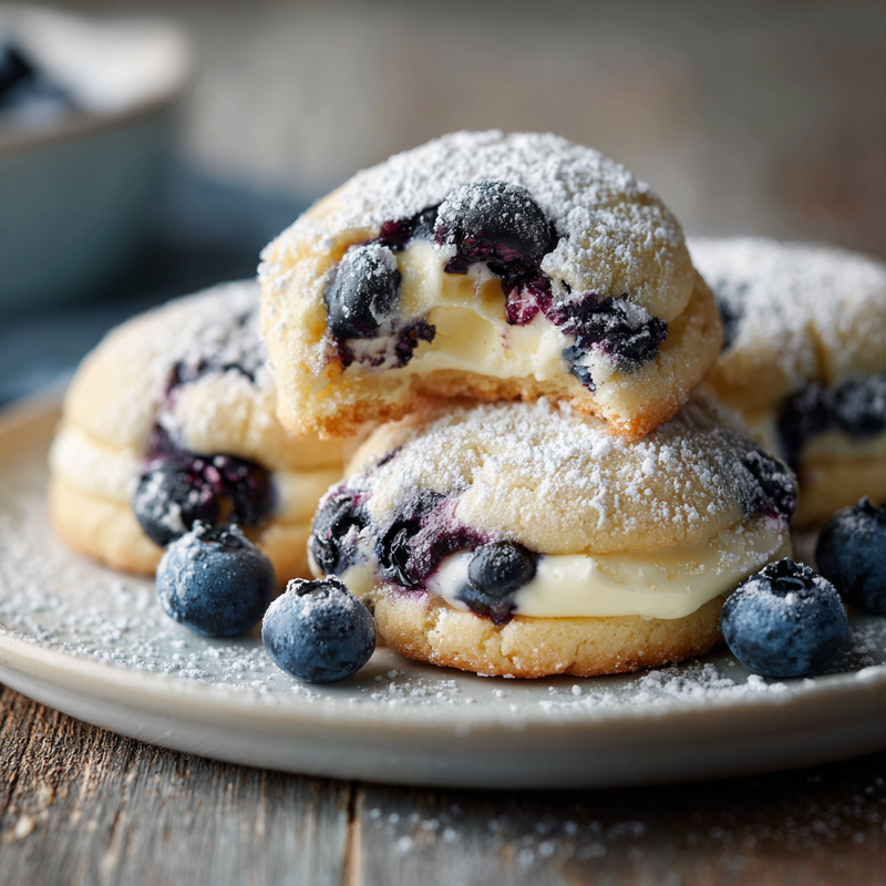 Blueberry Cheesecake Cookies Recipe Easy And Delicious