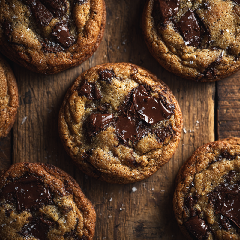 Brown Butter Sourdough Discard Chocolate Chip Cookies