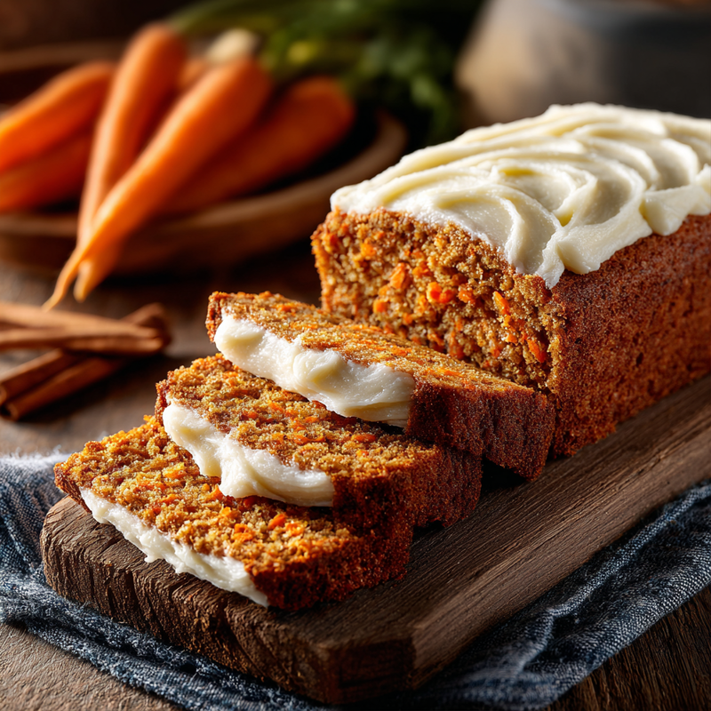 Carrot Cake Loaf Cake Recipe – Moist & Delicious