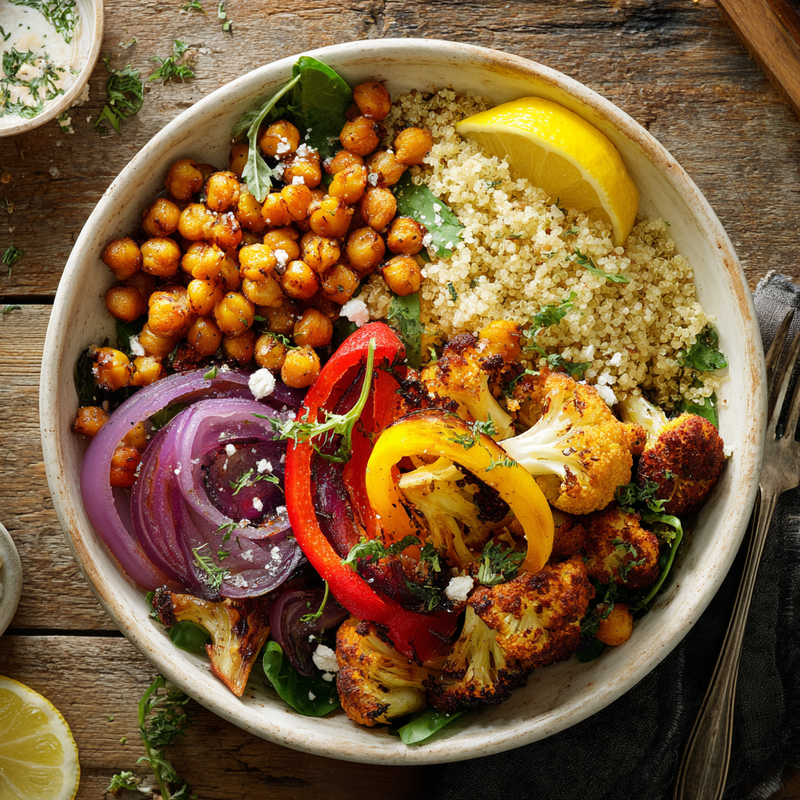 Roasted Veggie Chickpea Bowls for Healthy Comfort