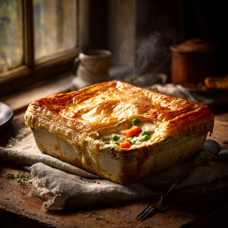 Easy Homemade Chicken Pot Pie Casserole Recipe