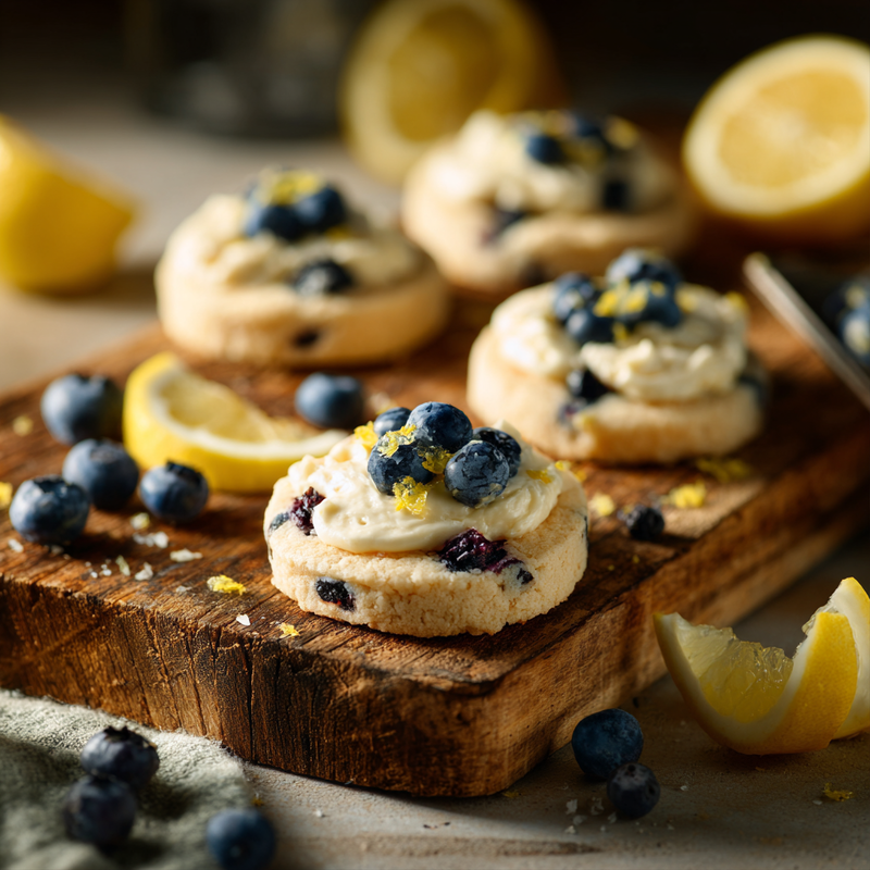 Lemon Blueberry Cheesecake Cookies – Easy Recipe