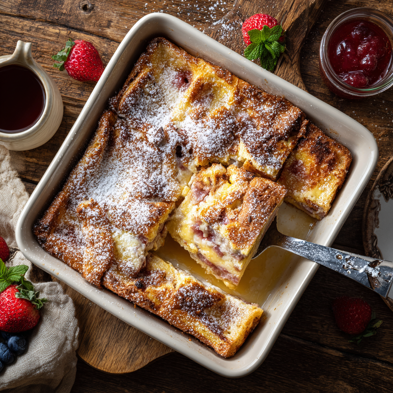 Monte Cristo Breakfast Casserole - Simply Quick Bites