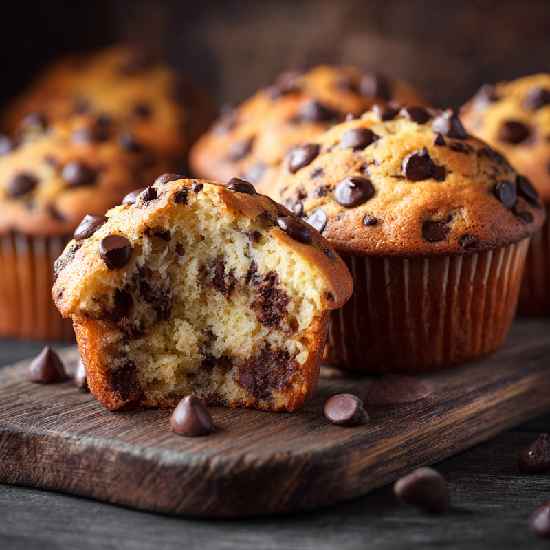 Sourdough Chocolate Chip Muffins with Discard