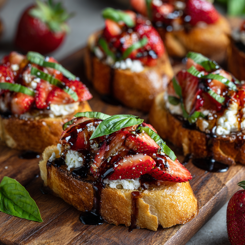 Strawberry Ricotta Bruschetta: Elegant & Easy Appetizer